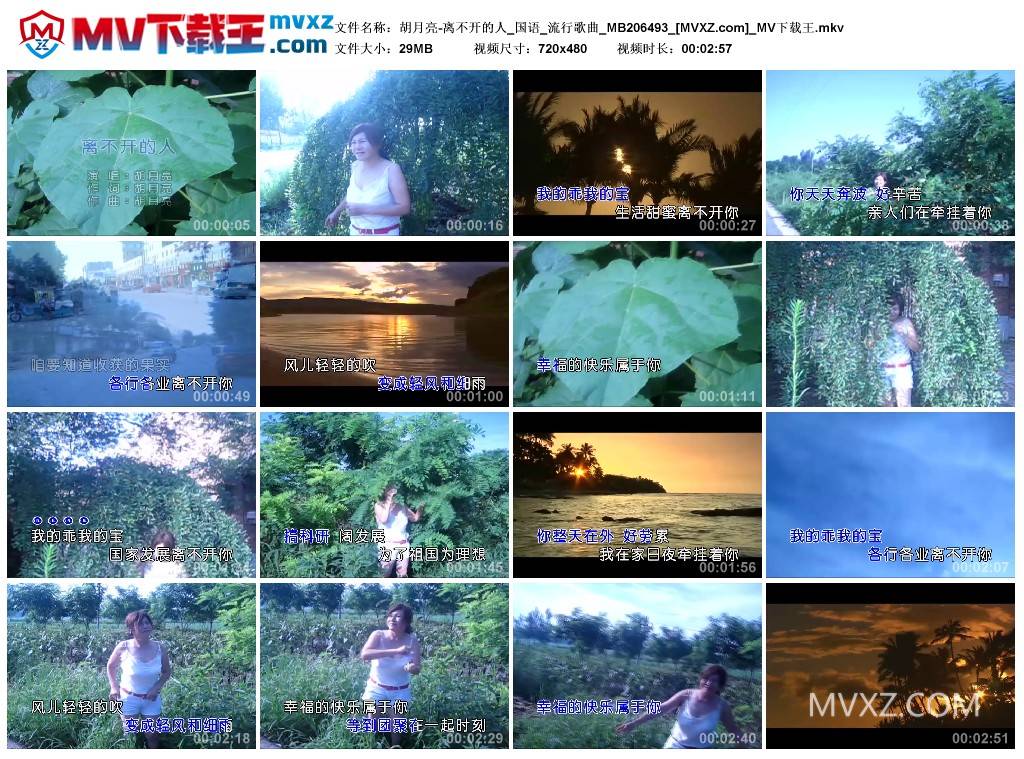 胡月亮-离不开的人_国语_流行歌曲_MB206493